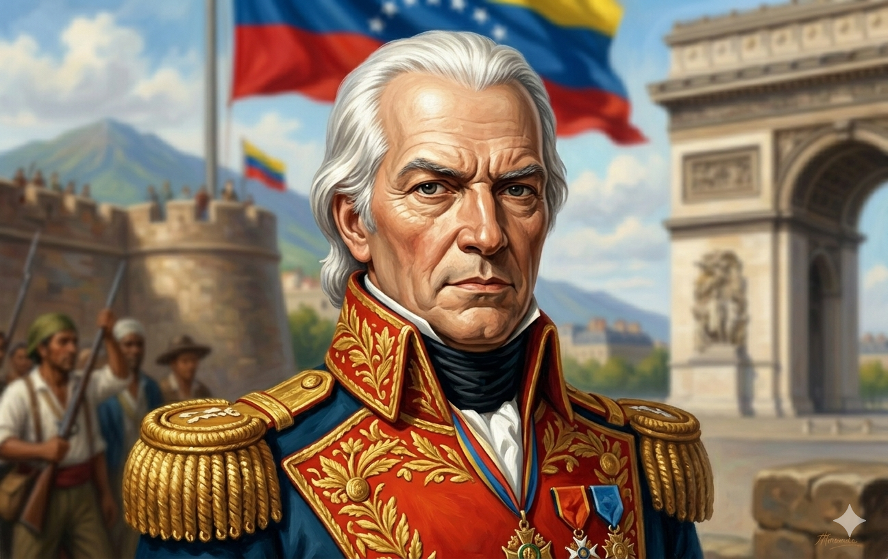 Francisco de Miranda: luchó contra los españoles y la burguesía