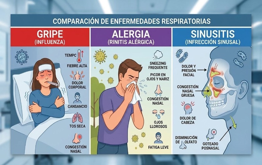 Claves para identificar tres afecciones respiratorias que suelen confundirse